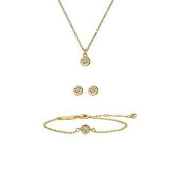 Ted Baker Gold Earring, Pendant & Bracelet Set
