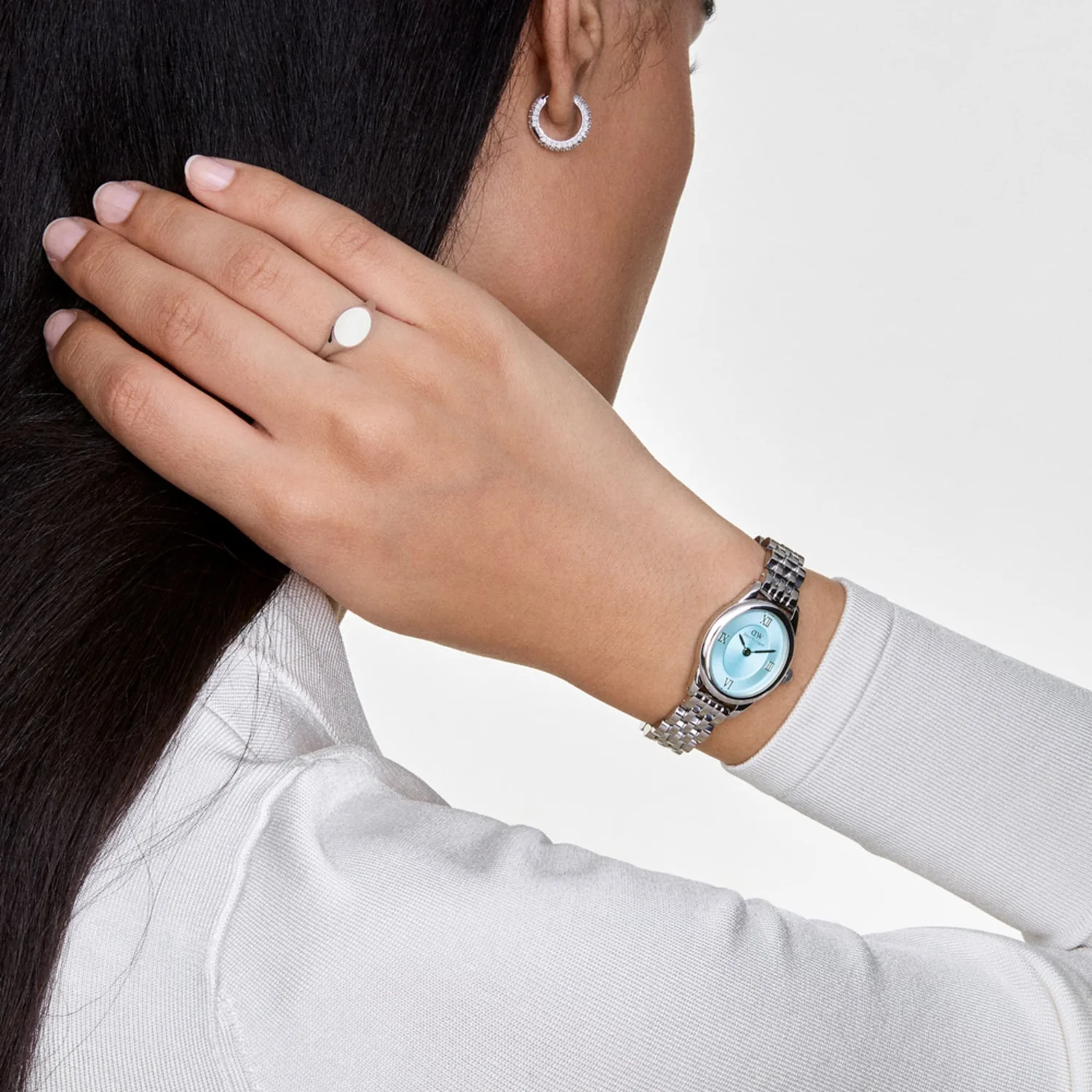 Daniel Wellington Ladies Ophelia Mini Ice Blue