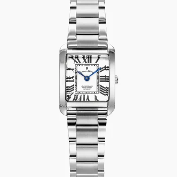 Jacques Du Manoir Silver Square Roman Numeral Dial Watch