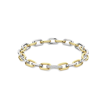Ti Sento Milano Two-Tone Paper Link Bracelet