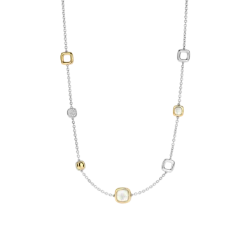 Ti Sento Milano Silver Cushion Charm Necklet