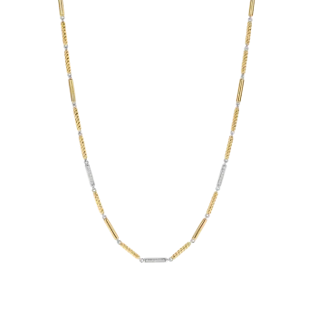 Ti Sento Milano Two-Tone Bar Link Necklace