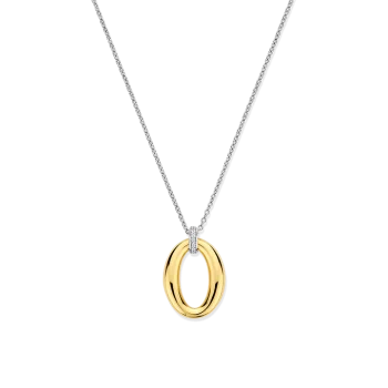 Ti Sento Milano Two-Tone Chunky Oval Pendant