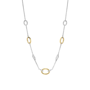 Ti Sento Milano Two-Tone Oval Link Necklace