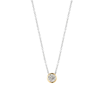 Ti Sento Milano Bezel Cubic Zirconia Pendant