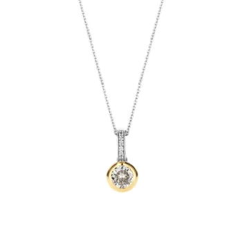 Ti Sento Milano Pave Solitaire Pendant