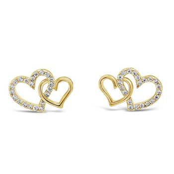 Absolute Gold Double Heart Pendant