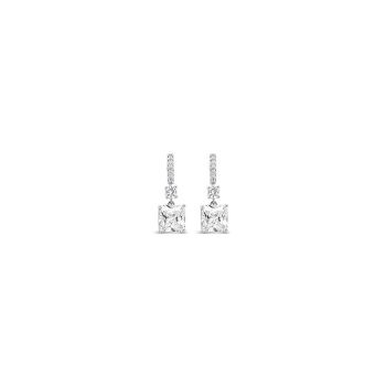 Absolute Silver Square Drop Earring