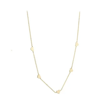 9ct Yellow Gold Heart Necklet