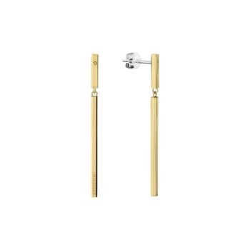 Tommy Hilfiger Ladies Gold Drop Bar Earrings