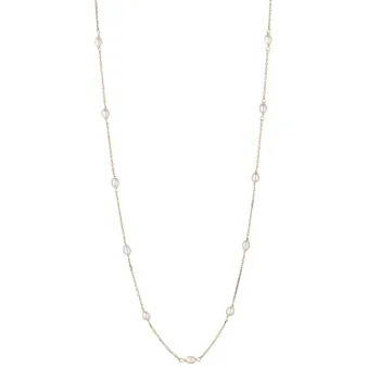 9ct Yellow Gold Pearl Necklet