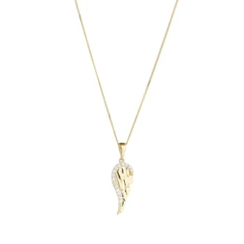 9ct Yellow Gold Angel Wing Pendant