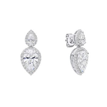 Diamonfire Double Teardrop Statement Earrings