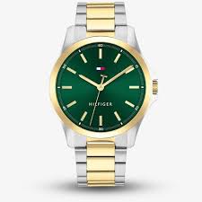Tommy Hilfiger Gents Two-Tone Green Dial Watch