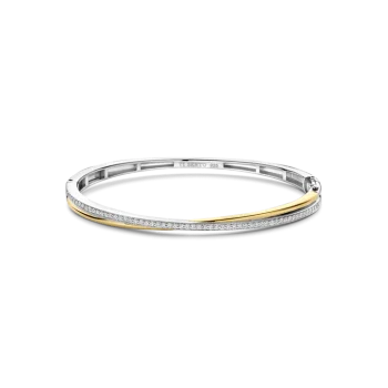 Ti Sento Milano Two-Tone Criss Cross Bangle