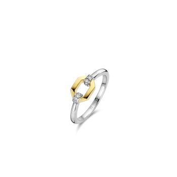 Ti Sento Milano Two-Tone Link Ring