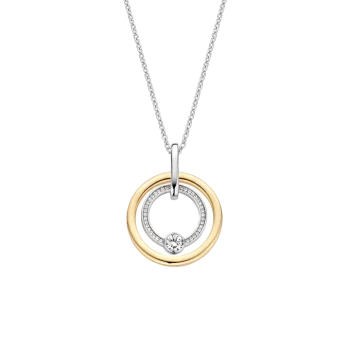 Ti Sento Milano Two-Tone Circles Pendant