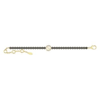 Guess Gold Black Stone Tennis Bracelet