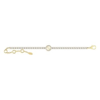 Guess Gold Clear Stone Tennis Bracelet