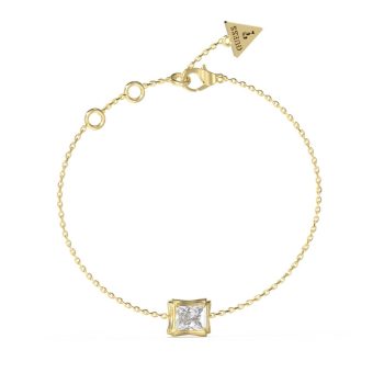Guess Gold Square Cubic Zirconia Bracelet