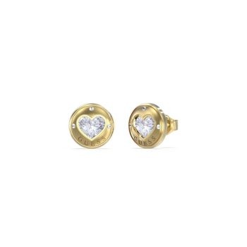 Guess Gold Heart Stud Earrings