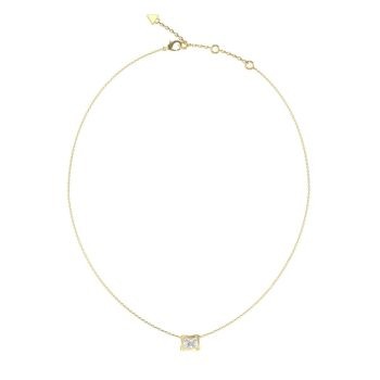 Guess Gold Square Pendant