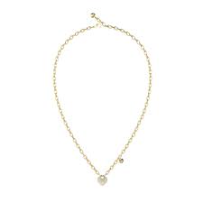 Guess Gold Heart Charm Necklace