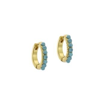Ted Baker Gold Turquoise Huggie Earrings