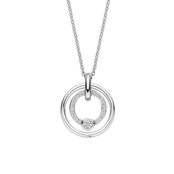 Ti Sento Milano Silver Circular Pendant