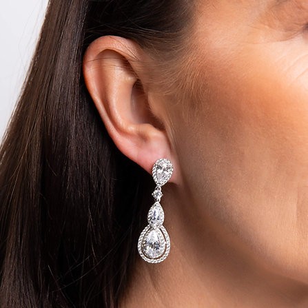 Diamonfire Statement Drop Earrings
