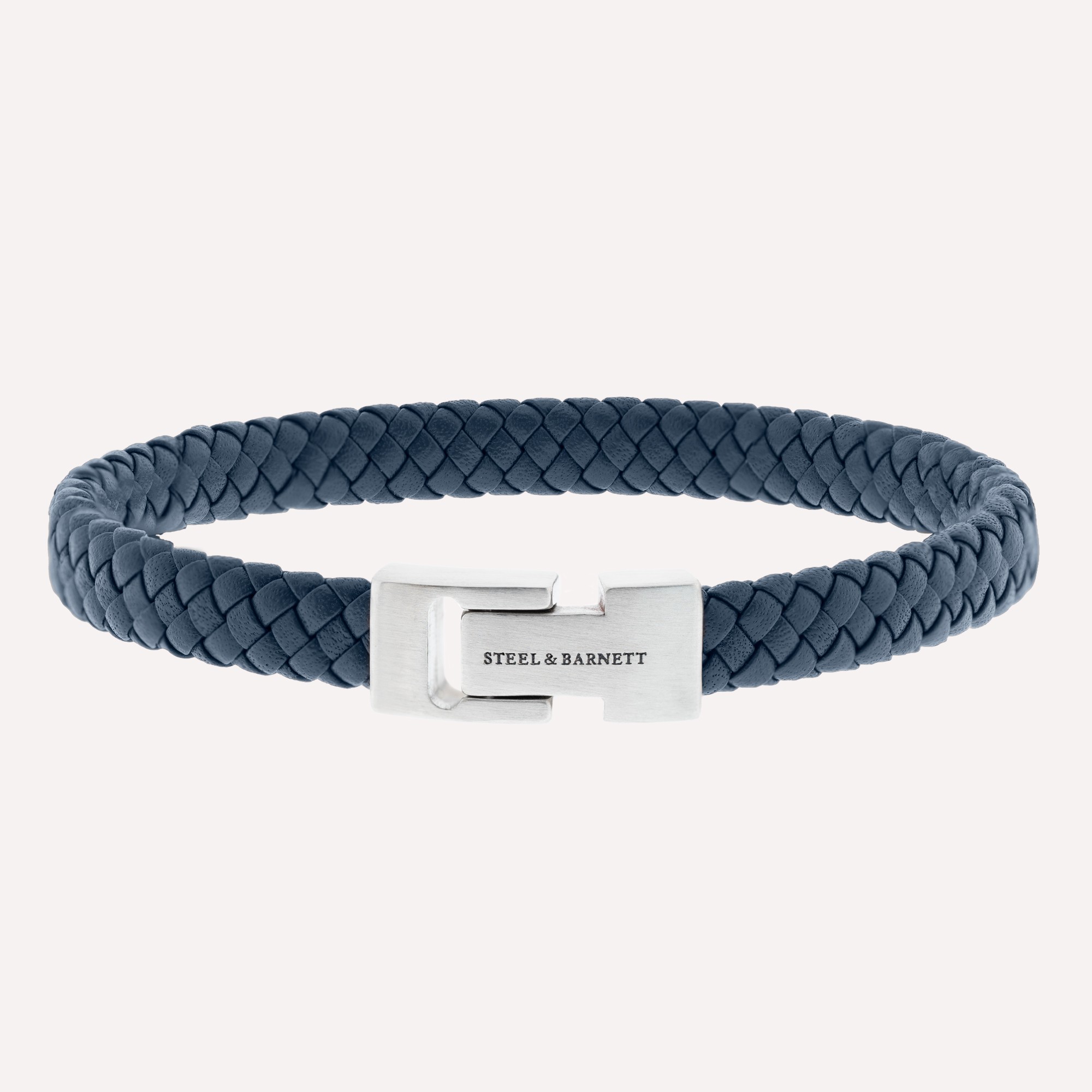Steel & Barnett Jeans Blue Archie Leather Bracelet