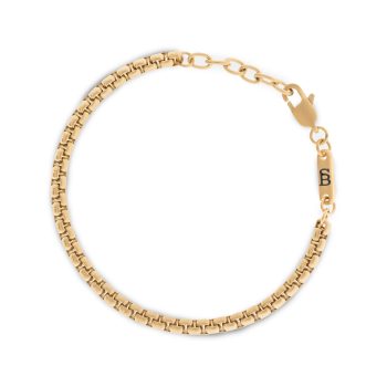 Steel & Barnett Gold Boxed Chain Bracelet