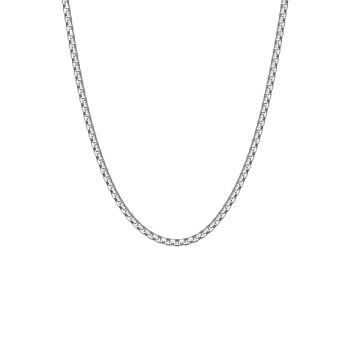 Steel & Barnett Silver Boxed Chain Necklace