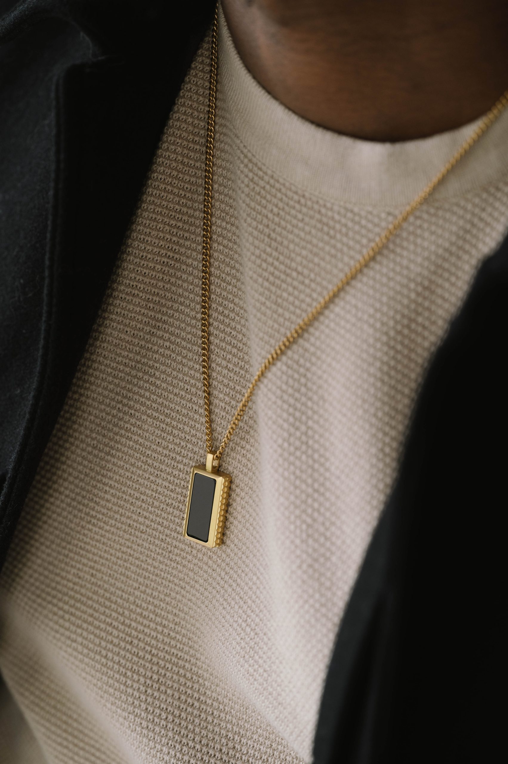 Steel & Barnett Gold Black Onyx Hatton Necklace