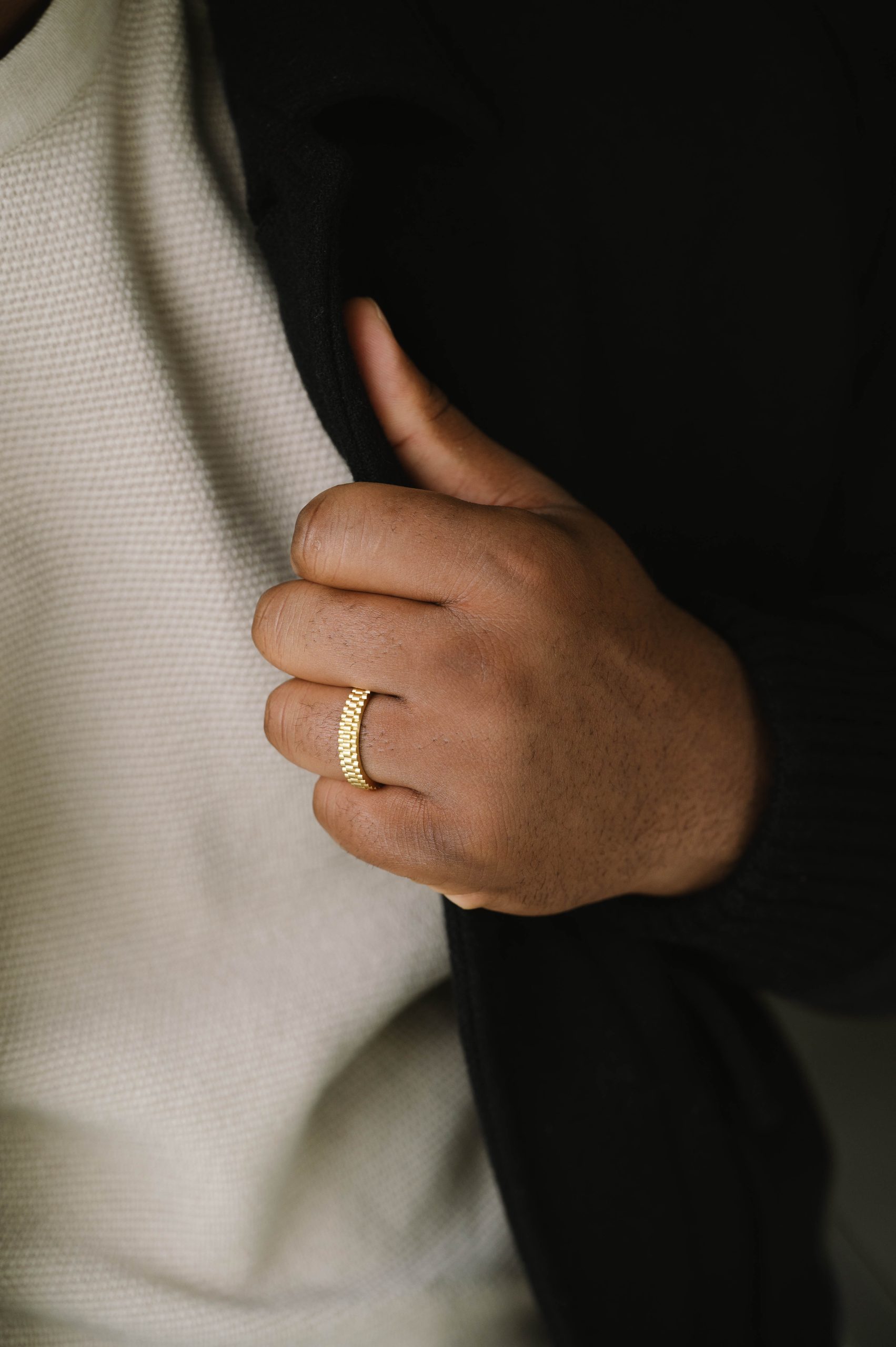 Steel & Barnett Gold Nova Ring