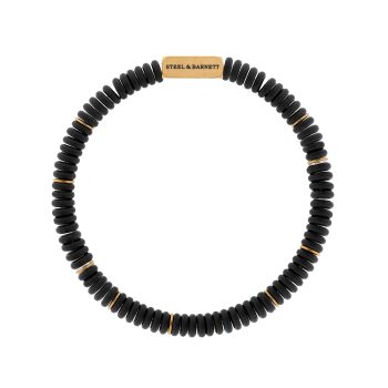 Steel & Barnett Black Onyx Disc Bracelet