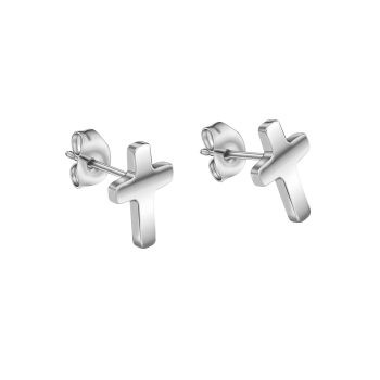Fred Bennett Gents Stainless Steel Cross Studs