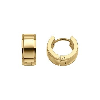 Fred Bennett Gents Gold Stainless Steel Hoops