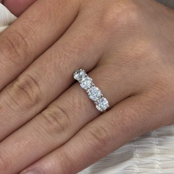 9ct Yellow Gold Cubic Zirconia 4 Stone Ring