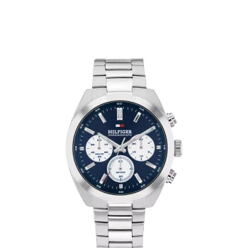 Tommy Hilfiger Gents Silver Navy Dial Watch