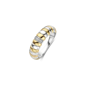 Ti Sento Milano Two-Tone Croissant Style Ring