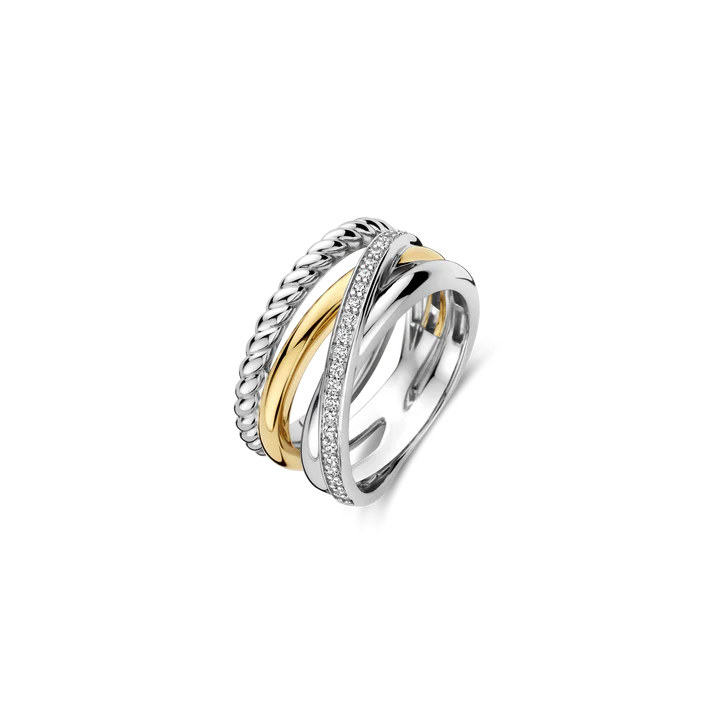 Ti Sento Milano Two-Tone Stacked Style Ring