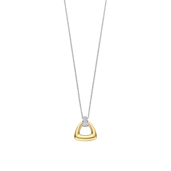 Ti Sento Milano Two-Tone Triangular Pendant