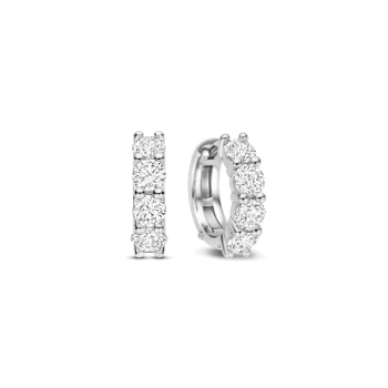 Ti Sento Milano Silver Hoop Earrings