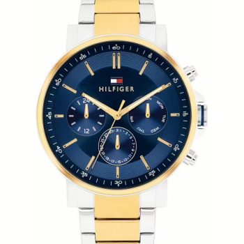 Tommy Hilfiger Gents Two-Tone Navy Dial Watch