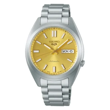 Seiko 5 Gents Champagne Dial Automatic Watch