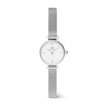 Daniel Wellington Ladies Petite Mini Silver Mesh Strap