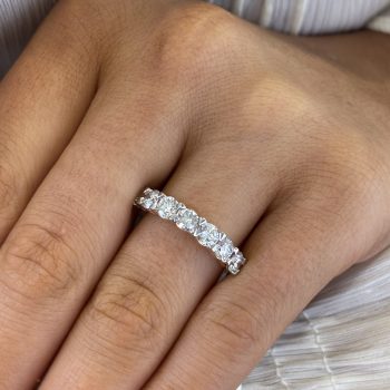 9ct Yellow Gold Lab Diamond 7 Stone Ring
