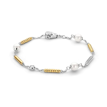 Ti Sento Milano Two-Tone and Pearl Bracelet