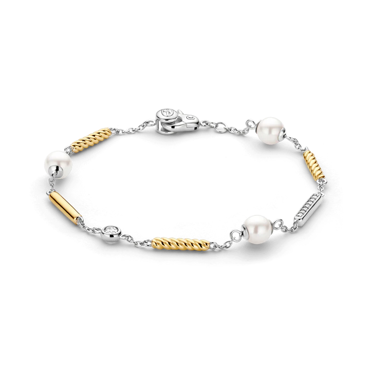 Ti Sento Milano Two-Tone and Pearl Bracelet